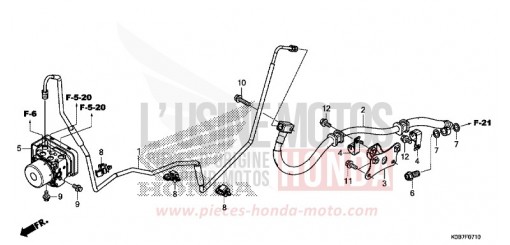 REAR BRAKE PIPE NSS300AK de 2019